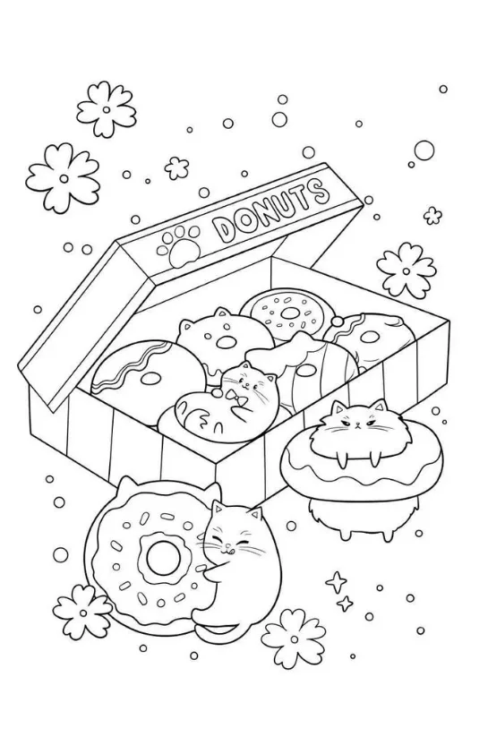 Desenhos Kawaii para imprimir e colorir