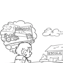 Desenhos do Senninha para imprimir e colorir