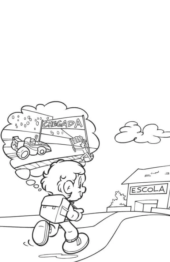 Desenhos do Senninha para imprimir e colorir