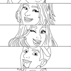 Desenhos da Emilly Vick para imprimir e colorir