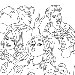Desenhos da Emilly Vick para imprimir e colorir