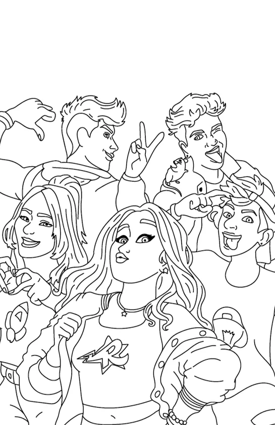 Desenhos da Emilly Vick para imprimir e colorir