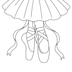 Bailarina para imprimir e colorir