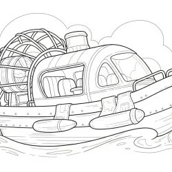 Barco para imprimir e colorir