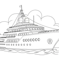 Barco para imprimir e colorir