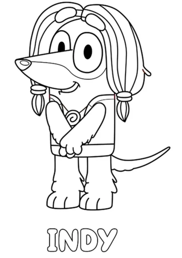 Bluey para imprimir e colorir