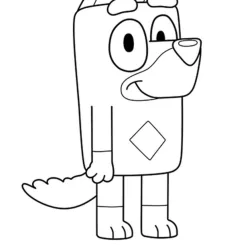 Bluey para imprimir e colorir
