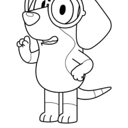 Bluey para imprimir e colorir