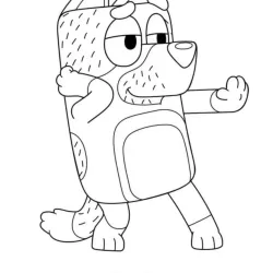 Bluey para imprimir e colorir