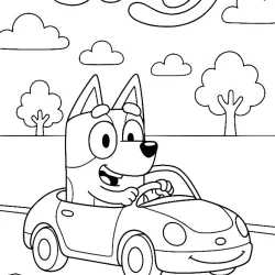 Bluey para imprimir e colorir
