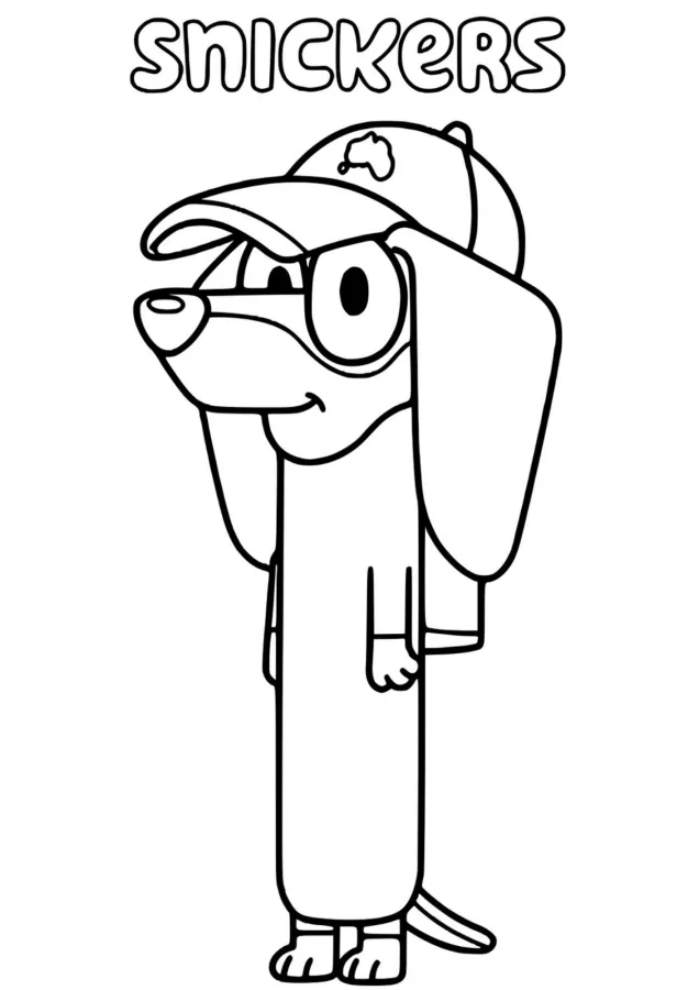 Bluey para imprimir e colorir