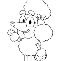 Bluey para imprimir e colorir