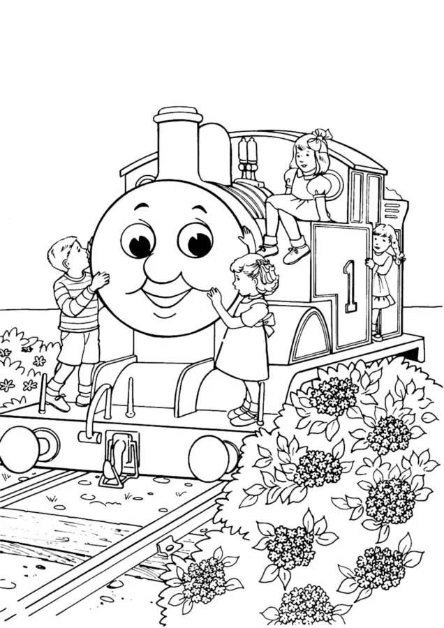 Bob o Trem para imprimir e colorir