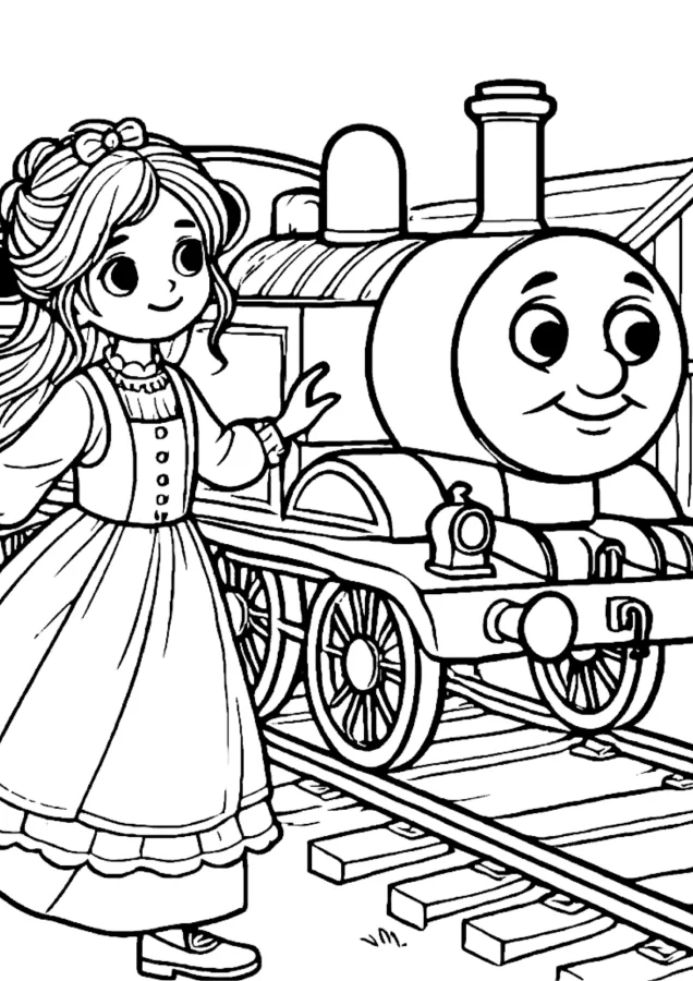 Bob o Trem para imprimir e colorir