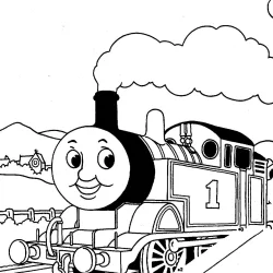 Bob o Trem para imprimir e colorir