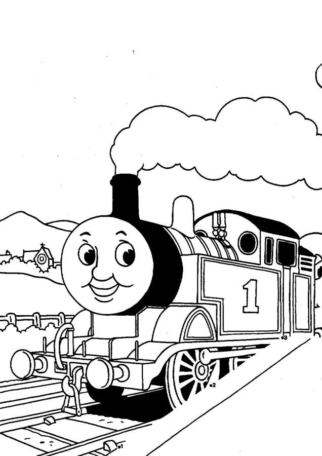 Bob o Trem para imprimir e colorir