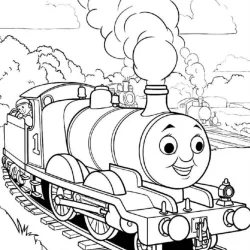 Bob o Trem para imprimir e colorir