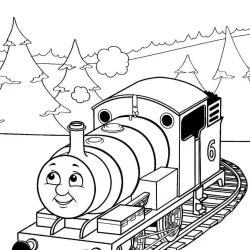 Bob o Trem para imprimir e colorir