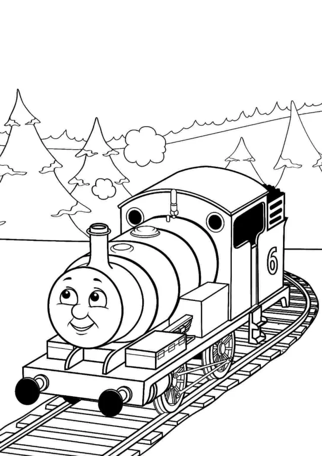 Bob o Trem para imprimir e colorir