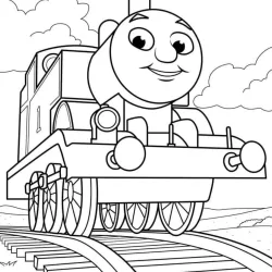 Bob o Trem para imprimir e colorir