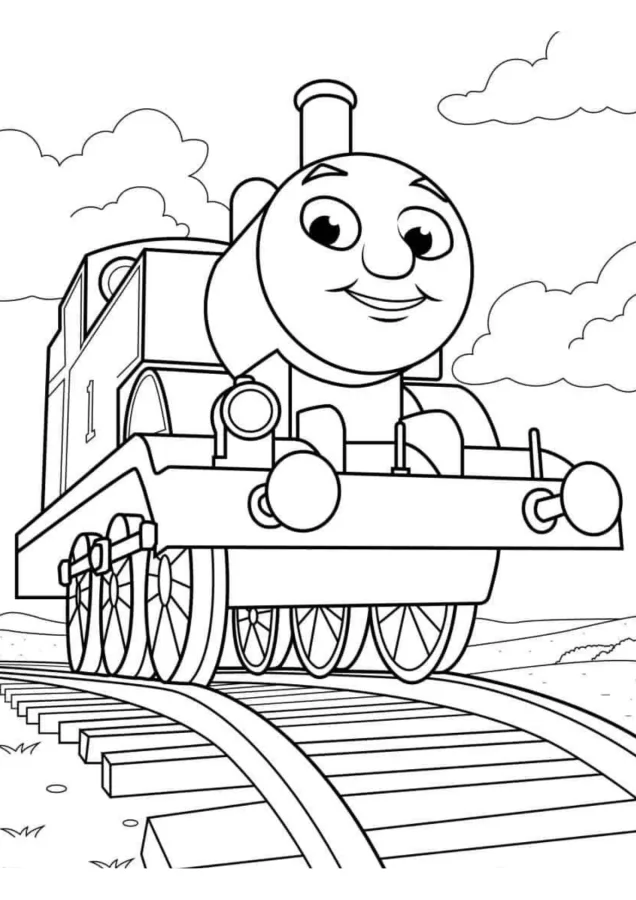 Bob o Trem para imprimir e colorir