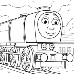 Bob o Trem para imprimir e colorir