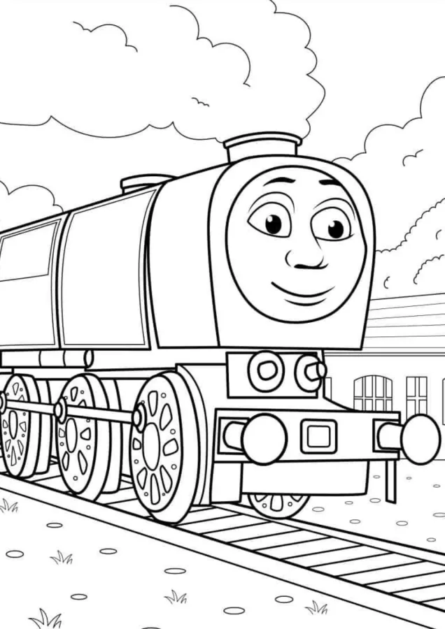 Bob o Trem para imprimir e colorir