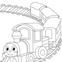 Bob o Trem para imprimir e colorir