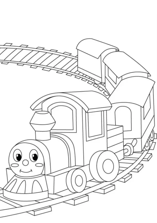 Bob o Trem para imprimir e colorir