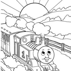 Bob o Trem para imprimir e colorir