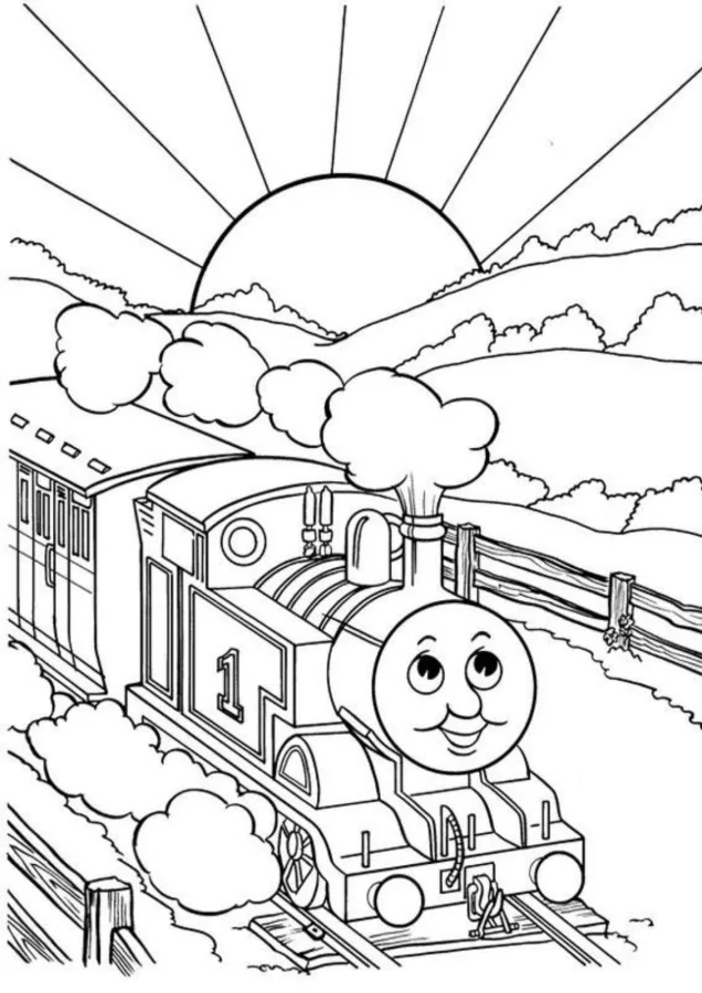 Bob o Trem para imprimir e colorir