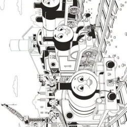 Bob o Trem para imprimir e colorir