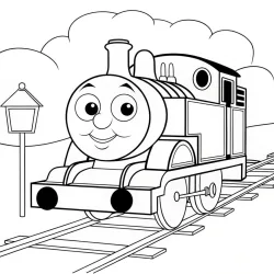 desenho de Bob, o Trem