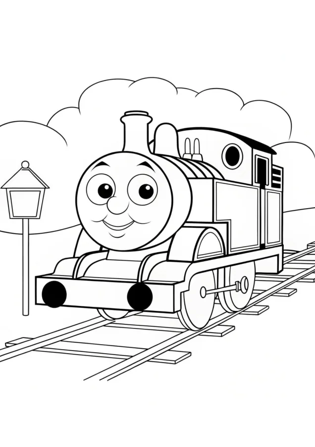 Bob o Trem para imprimir e colorir