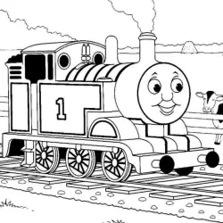 Bob o Trem para imprimir e colorir