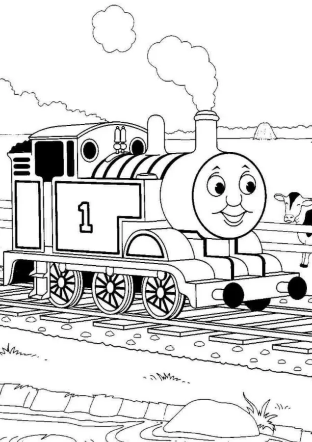 Bob o Trem para imprimir e colorir