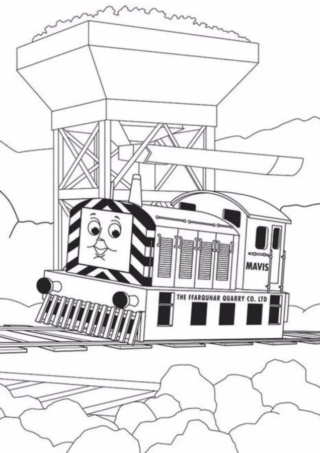 Bob o Trem para imprimir e colorir