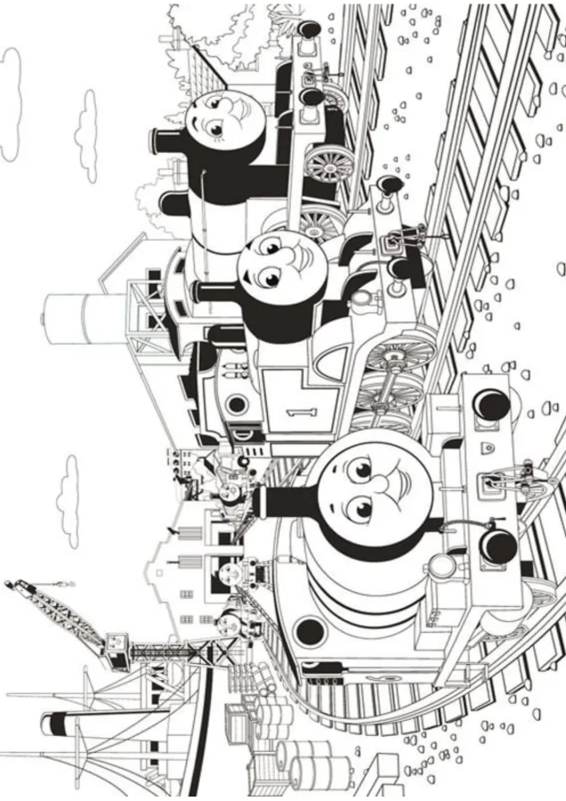 Bob o Trem para imprimir e colorir