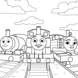 Bob o Trem para imprimir e colorir
