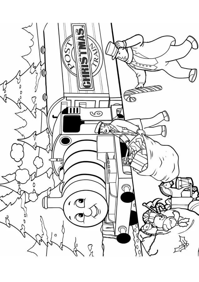 Bob o Trem para imprimir e colorir