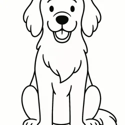 Cachorro para imprimir e colorir