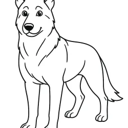 Cachorro para imprimir e colorir