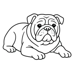 Cachorro para imprimir e colorir
