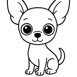 Cachorro para imprimir e colorir