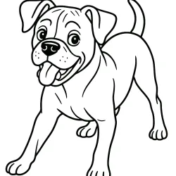Cachorro para imprimir e colorir