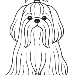 Cachorro para imprimir e colorir