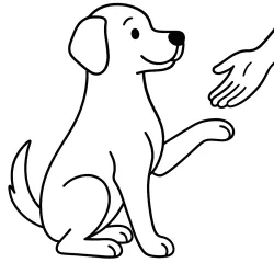 Cachorro para imprimir e colorir