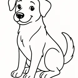 Cachorro para imprimir e colorir
