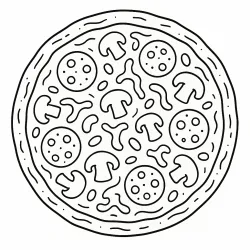 Comida para imprimir e colorir