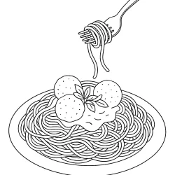 Comida para imprimir e colorir